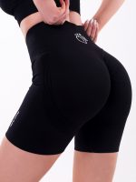 Colanți scurți negri de damă cu efect modelator Peach Pump