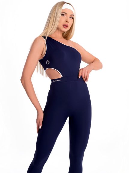 Dark blue jumpsuit with one