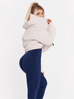 Sötétkék női sport leggings popsiformáló hatással