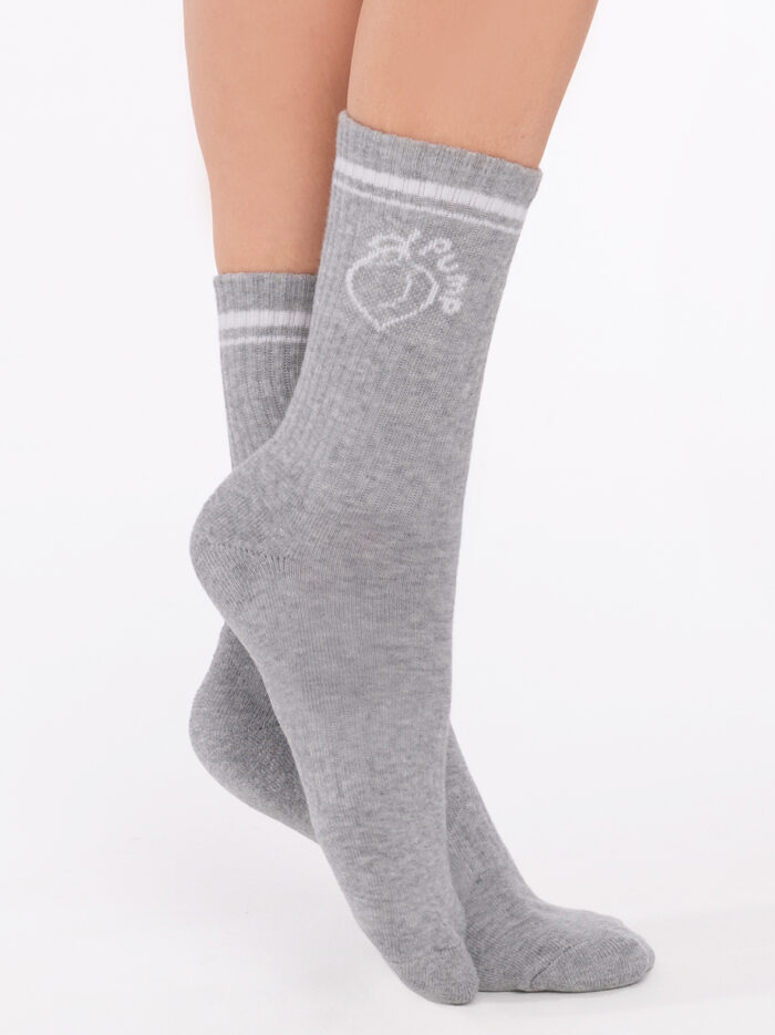 Sportovní šedé ponožky Peach Pump
