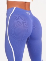 Colanți albastru de damă, cu efect de modelare și tehnologie Invisible Scrunch, pentru a evidenția în mod natural șoldurile.